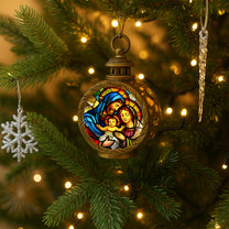 The Holy Family Christmas - Nativity Night - Personalized Lantern Night Light