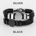 The Hunting Dad - Personalized Photo Leather Bracelet