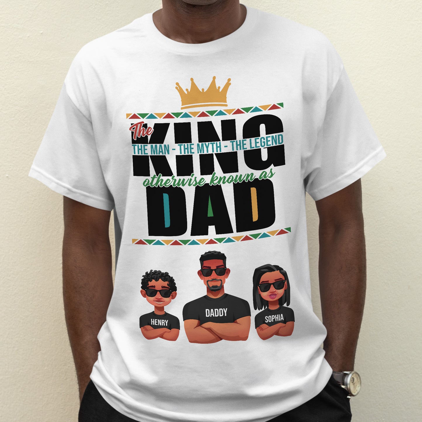 The King The Man The Myth The Legend - Personalized Shirt