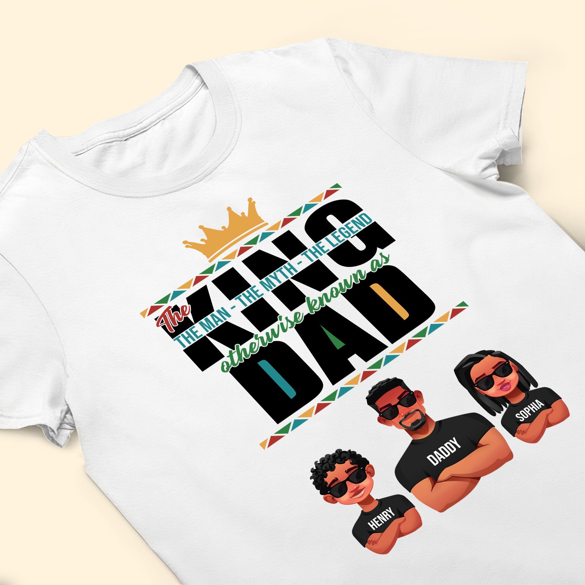 The King The Man The Myth The Legend - Personalized Shirt