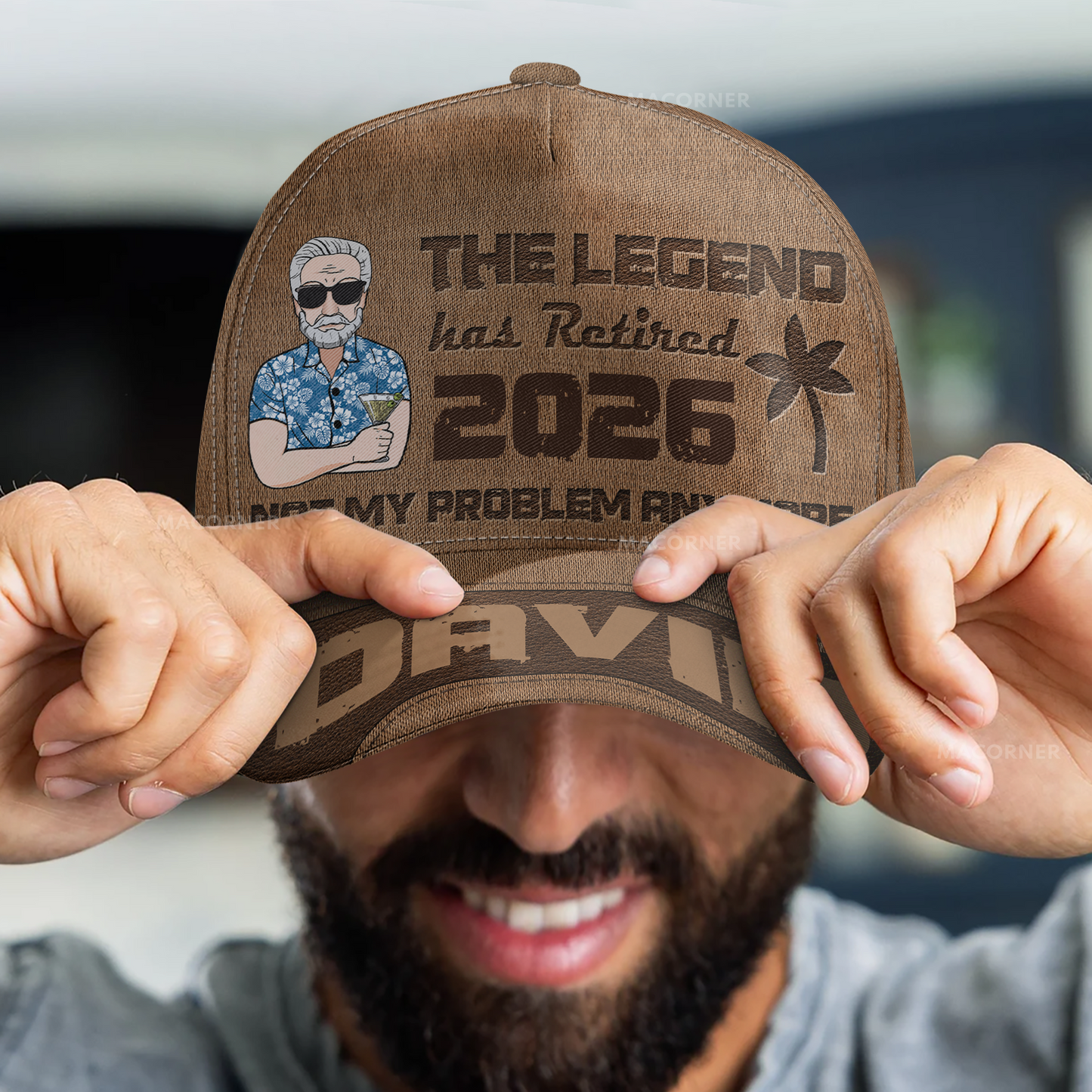 The Legend Has Retired Not My Problem Anymore - Personalized Classic Cap
