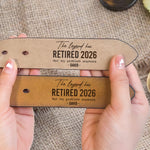 The Legend Has Retired Not My Problem Anymore - Personalized Engraved Leather Belt
