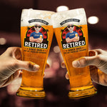The Legend Has Retired - Personalized Pilsner Glass