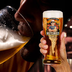The Legend Has Retired - Personalized Pilsner Glass