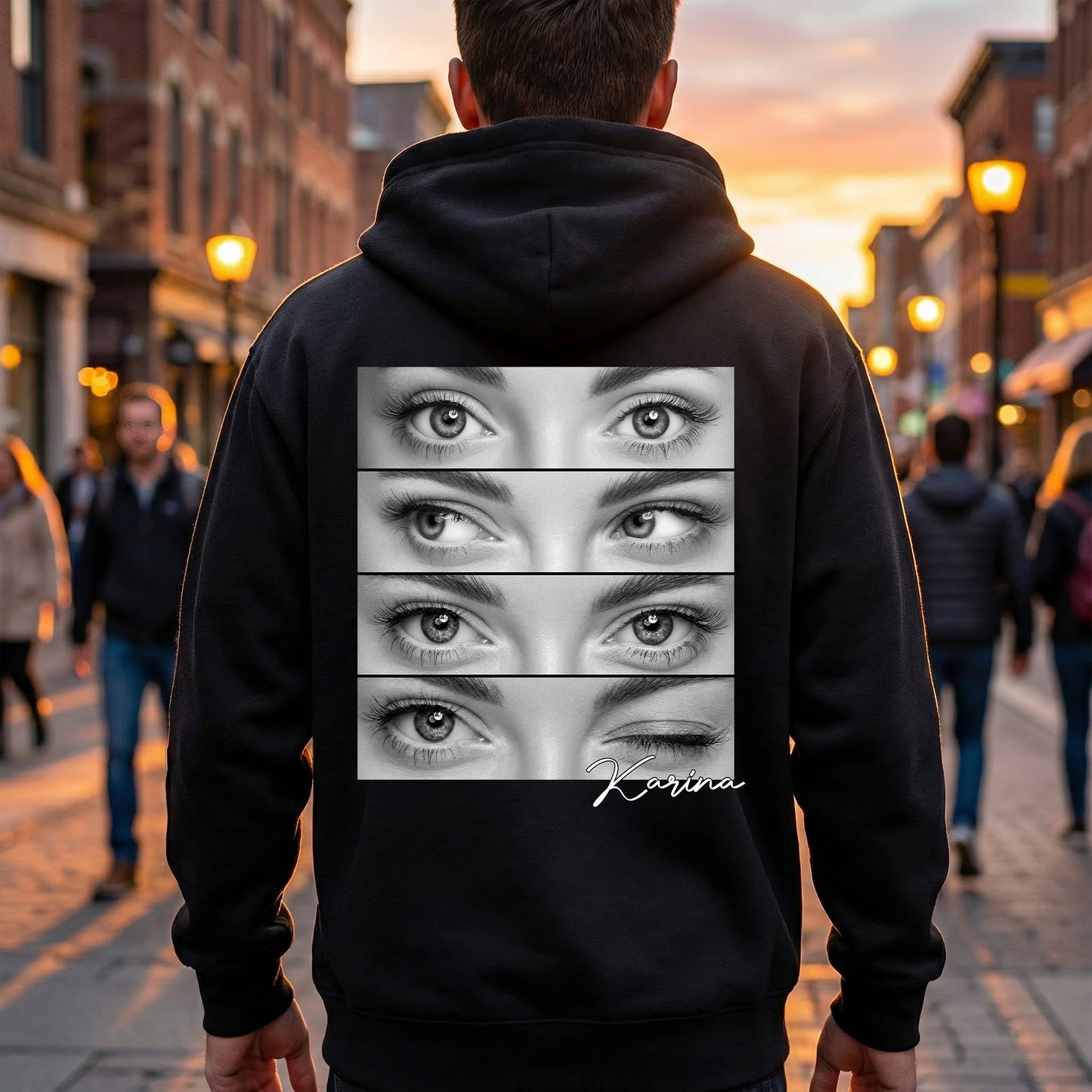 The Look Of Love Shirt Gift For Husband Boyfriend - Personalized Photo Back Printed Shirt