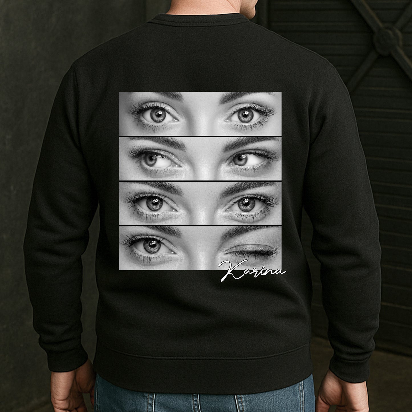 The Look Of Love Shirt Gift For Husband Boyfriend - Personalized Photo Back Printed Shirt