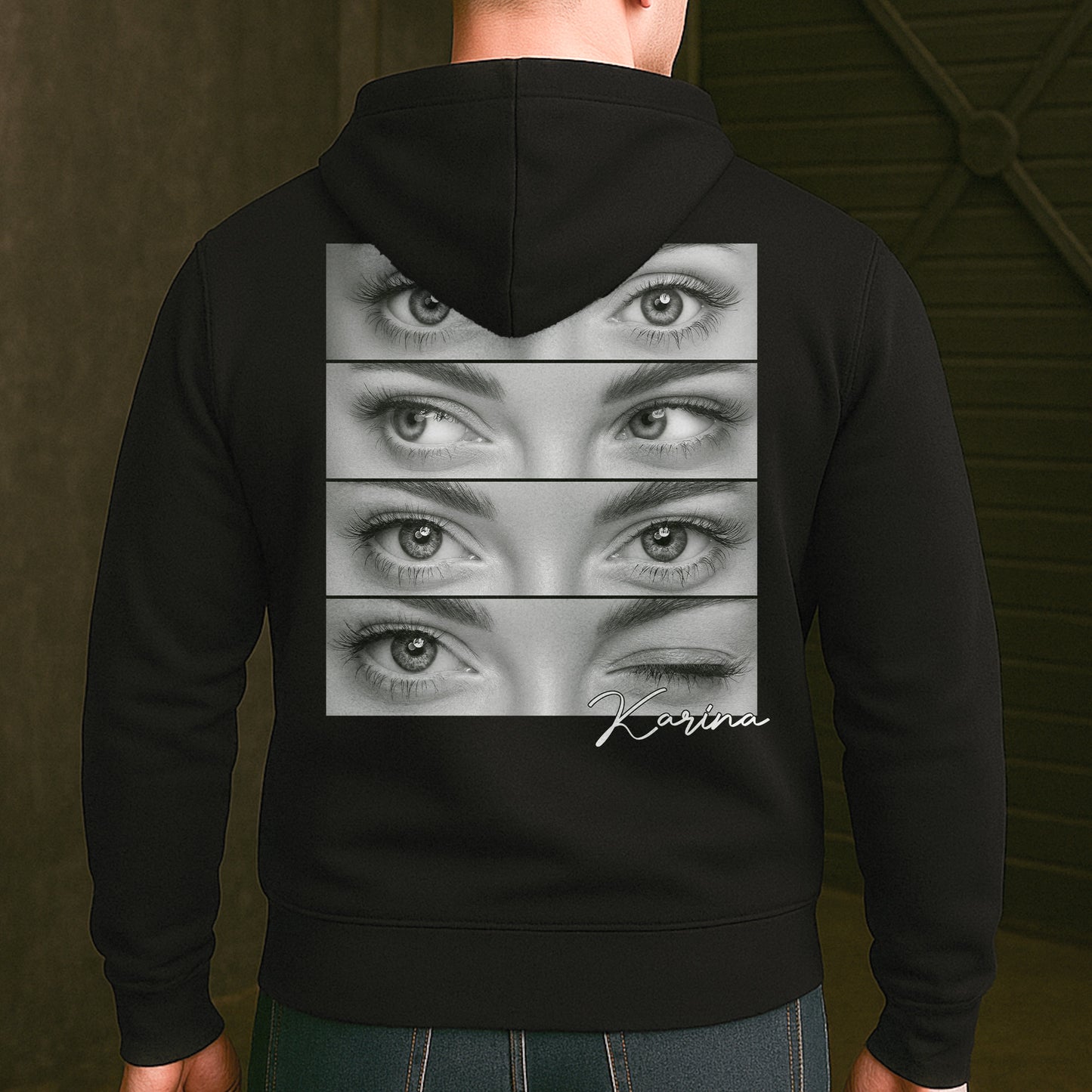 The Look Of Love Shirt Gift For Husband Boyfriend - Personalized Photo Back Printed Shirt