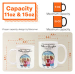 The Love Between A Mother & Daughters - Personalized Mug