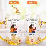 The Love Between Mother And Daughter - Personalized Enamel Flower Tea Cup