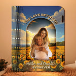 The Love Between Mother And Daughter - Personalized 3D Wooden Puzzle Photo Night Light