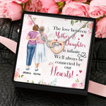 The Love Between Mother Daughter Is Infinite - Personalized Infinity Heart Necklace