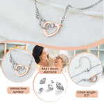 The Love Between Mother Daughter Is Infinite - Personalized Infinity Heart Necklace