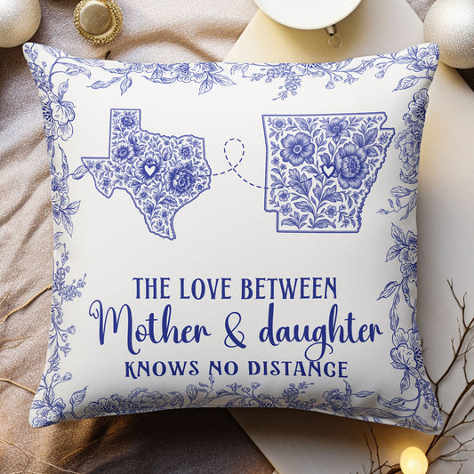The Love Between Mother & Daughter - Personalized Pillow (Insert Included)