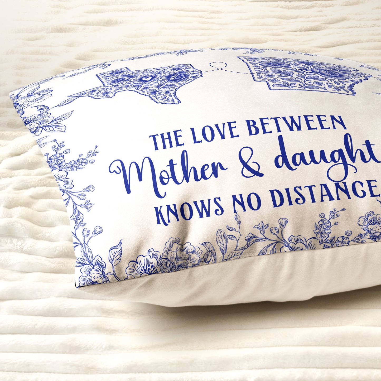 The Love Between Mother & Daughter - Personalized Pillow (Insert Included)