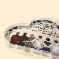 The Love Between Mother & Son - Personalized Heart Shaped Acrylic Plaque