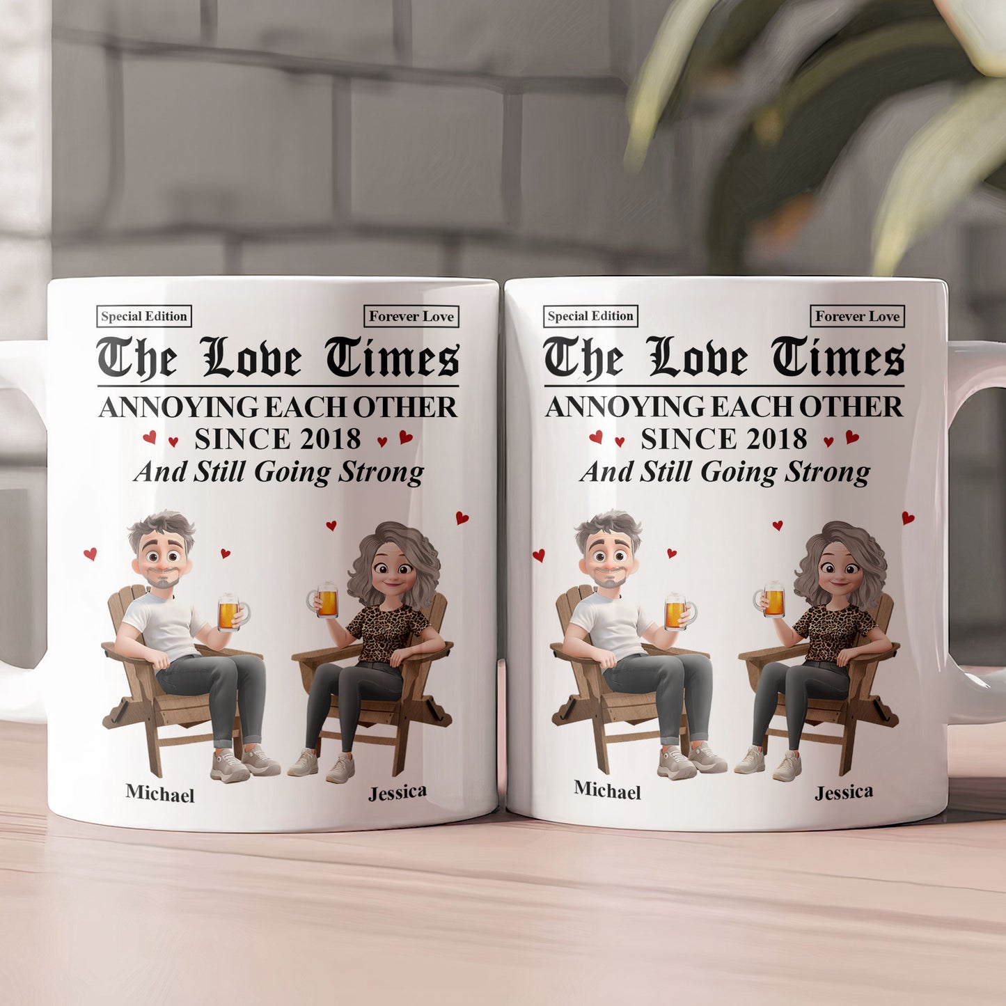 The Love Times Annoying Each Other Since - Personalized Mug