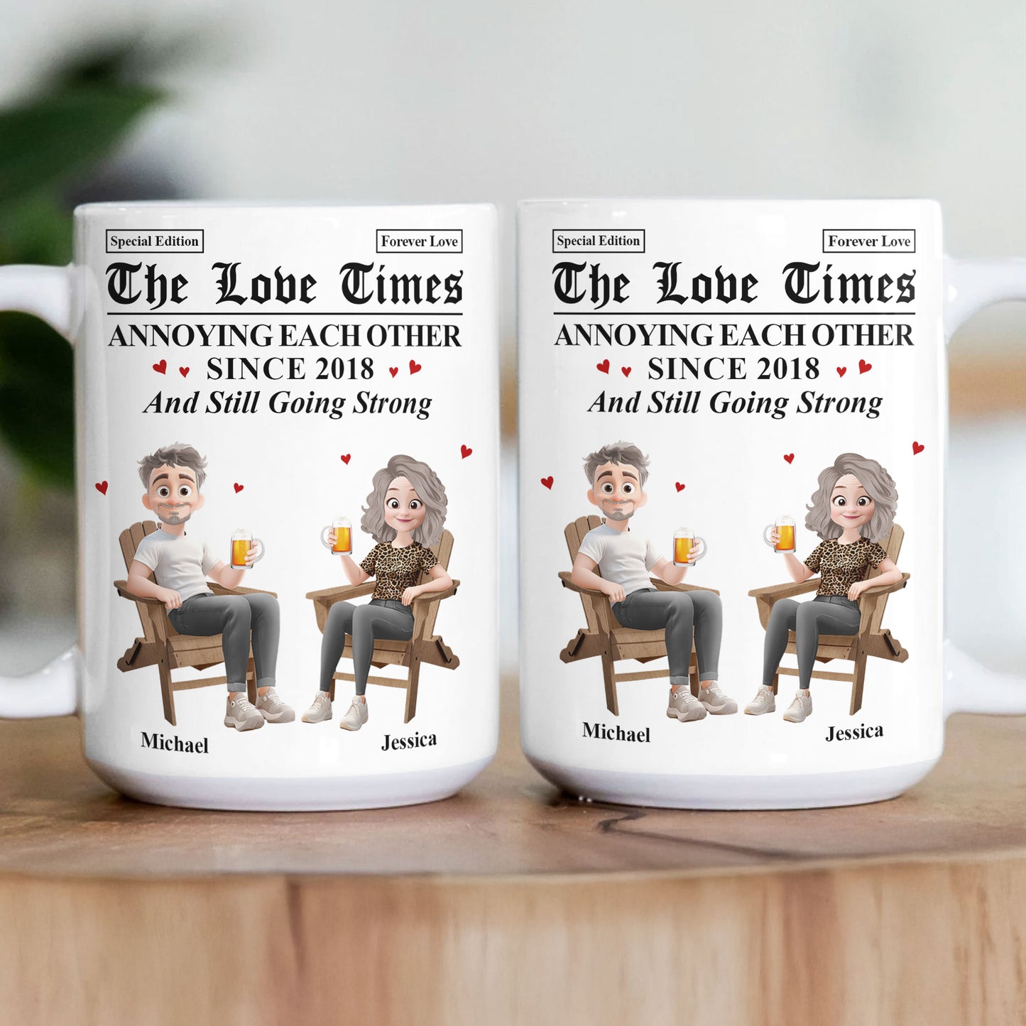 The Love Times Annoying Each Other Since - Personalized Mug