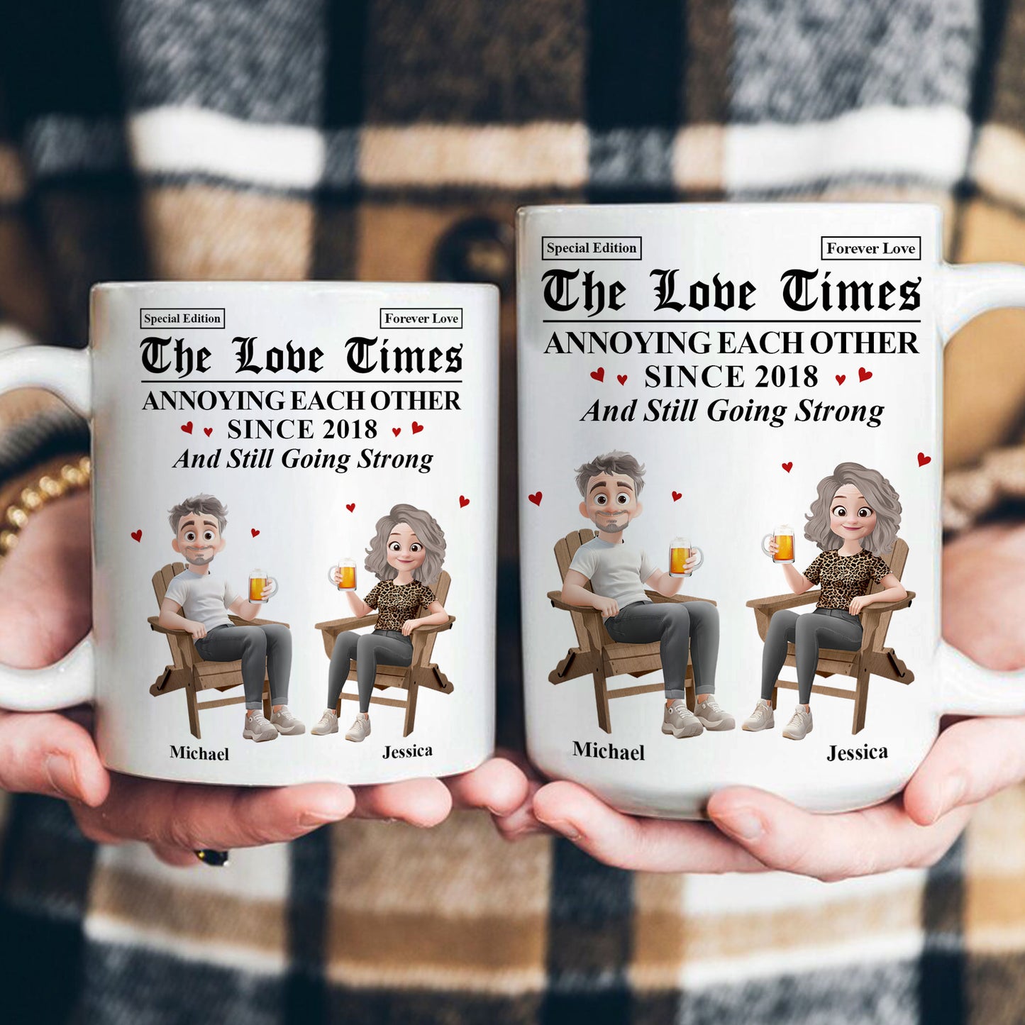 The Love Times Annoying Each Other Since - Personalized Mug