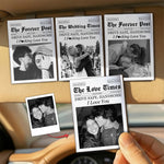 The Love Times Newspaper Drive Safe For Husband, Daddy, Family - Personalized Car Visor Clip