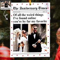 The Love Times Of All The Weird Things I've Found Online - Personalized Photo Ornament