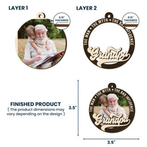 The Man The Myth The Bad Influence - Personalized Wooden Photo Ornament