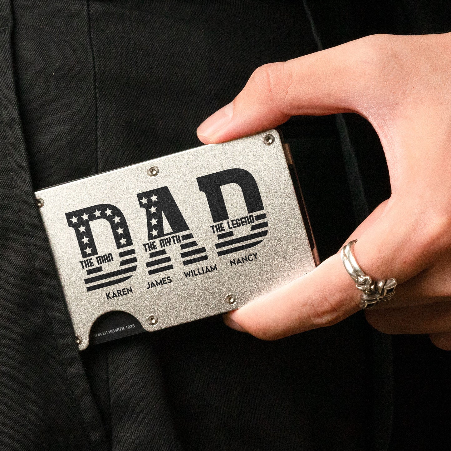 The Man The Myth The Legend - Personalized Metal Wallet