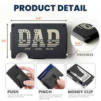 The Man The Myth The Legend - Personalized Metal Wallet