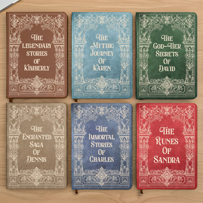The Marvelous, Fantastical Adventures - Vintage Style Diary For Her, Daughter, Girl - Personalized Leather Journal