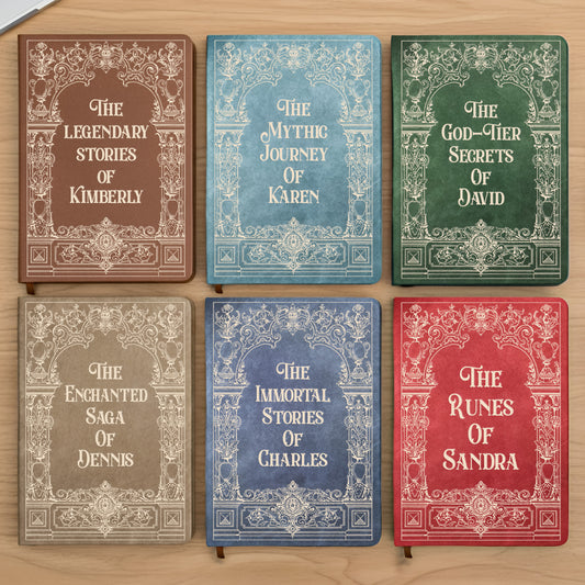 The Marvelous, Fantastical Adventures - Vintage Style Diary For Her, Daughter, Girl - Personalized Leather Journal