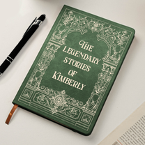 The Marvelous, Fantastical Adventures - Vintage Style Diary For Her, Daughter, Girl - Personalized Leather Journal