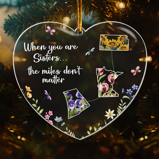 The Miles Don't Matter - New Version - Personalized Acrylic Ornament