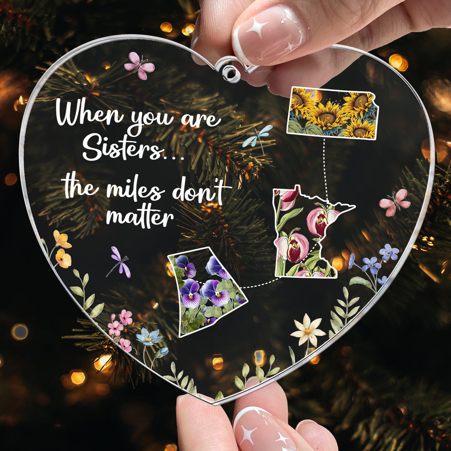 The Miles Don't Matter - New Version - Personalized Acrylic Ornament