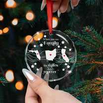 The Miles Don't Matter - Personalized Glass Ornament