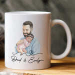 The Moment You Became My Dad Father's Day Gift For New Dad, Husband - Personalized Mug