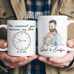The Moment You Became My Dad Father's Day Gift For New Dad, Husband - Personalized Mug