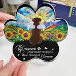 The Moment Your Heart Stopped Mine Changed Forever - Personalized Acrylic Plaque