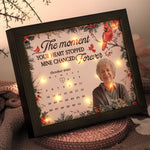 The Moment Your Heart Stopped Mine Changed Forever - Personalized Photo LED Shadow Box