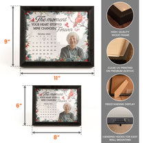 The Moment Your Heart Stopped Mine Changed Forever - Personalized Photo LED Shadow Box