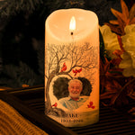 The Moment Your Heart Stopped Mine Changed Forever - Personalizes Photo LED Candle