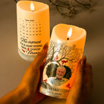 The Moment Your Heart Stopped Mine Changed Forever - Personalizes Photo LED Candle