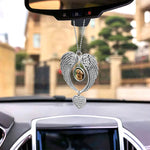 The Moment Your Heart Stopped, Mine Changed Forever - Custom Angel Wings Photo Ornament