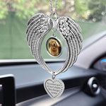 The Moment Your Heart Stopped, Mine Changed Forever - Custom Angel Wings Photo Ornament