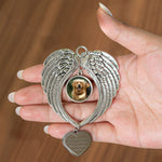 The Moment Your Heart Stopped, Mine Changed Forever - Custom Angel Wings Photo Ornament