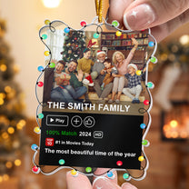 The Most Beautiful Time Of The Year - Personalized Acrylic Photo Ornament