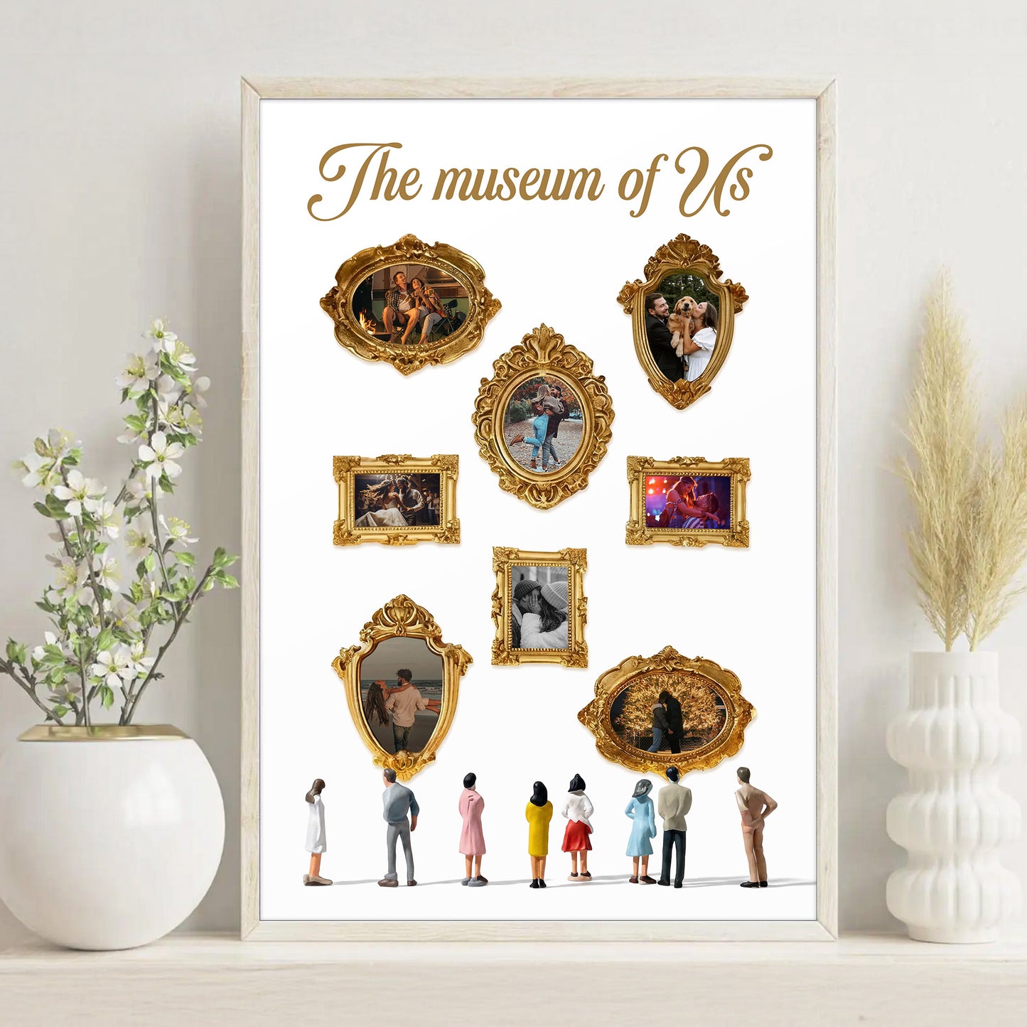 The Museum Of Us - Custom With Couple Photos - Personalized Photo Poster