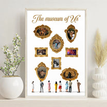 The Museum Of Us - Custom With Couple Photos - Personalized Photo Poster