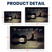 The Music Sounds Better With You - Personalized Poster