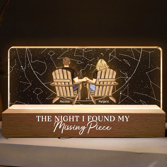 The Night I Found My Missing Piece - Personalized LED Night Light