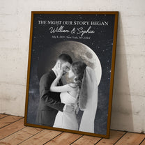 The Night Our Adventure Began Moon Phase - Personalized Photo Poster