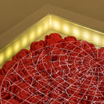 The Night Our Love Story Began Custom Star Map - Personalized Flower Shadow Box With LED Light